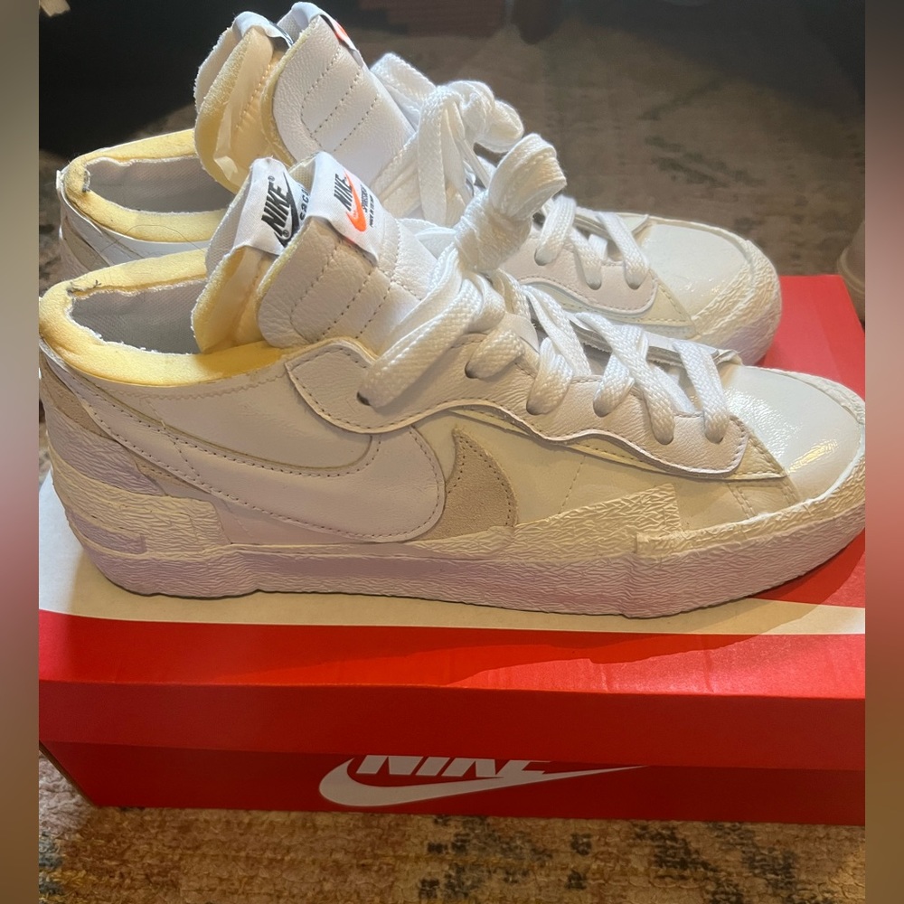 Nike sacai x Blazer Low 'White Patent'